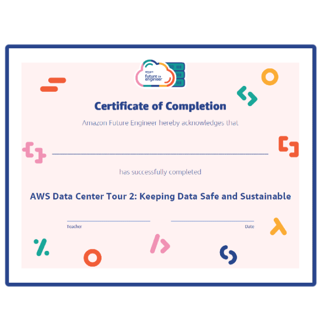 AWS Data Tour 2 Certificate icon