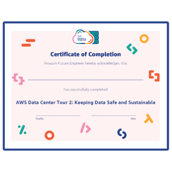 AWS Data Tour 2 Certificate icon