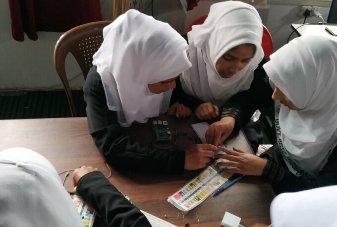 A group of women learning together