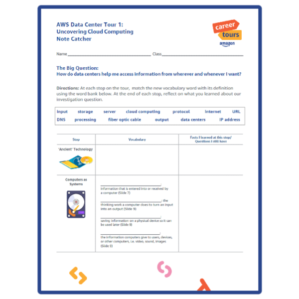 AWS Tour 1 Notecatcher Icon